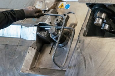 Bending and shaping rebar for a custom concrete project