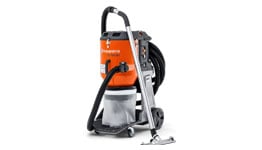 Heavy-duty construction vacuum designed for concrete dust and debris removal, ideal for jobsite cleanup and safety.